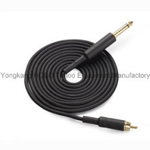 Hot Sale Tattoo Supplies Top Quality Black RCA Clip Cords for Tattoo Machine